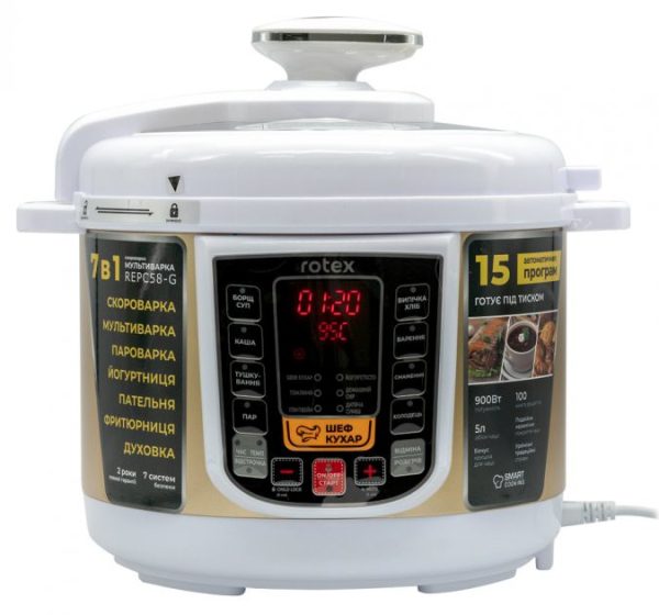 Мультиварка-скороварка ROTEX REPC58-G Мультиварка-скороварка ROTEX REPC58-G