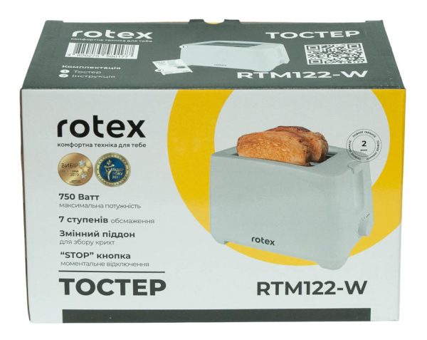 Тостер Rotex RTM122-W