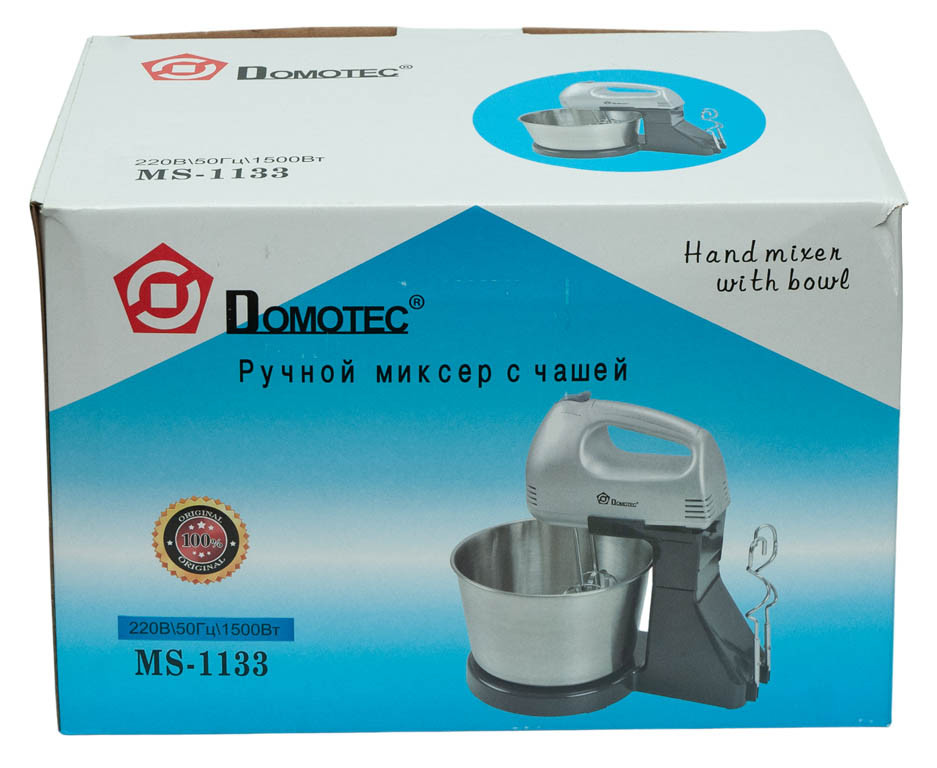 Міксер DOMOTEC MS-1133 з чашею/метал