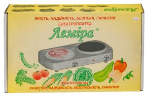 Електроплитка двоконфорочна Леміра ЕЛТ 2-2.0 кВт/220В *Два широкі ТЕНи