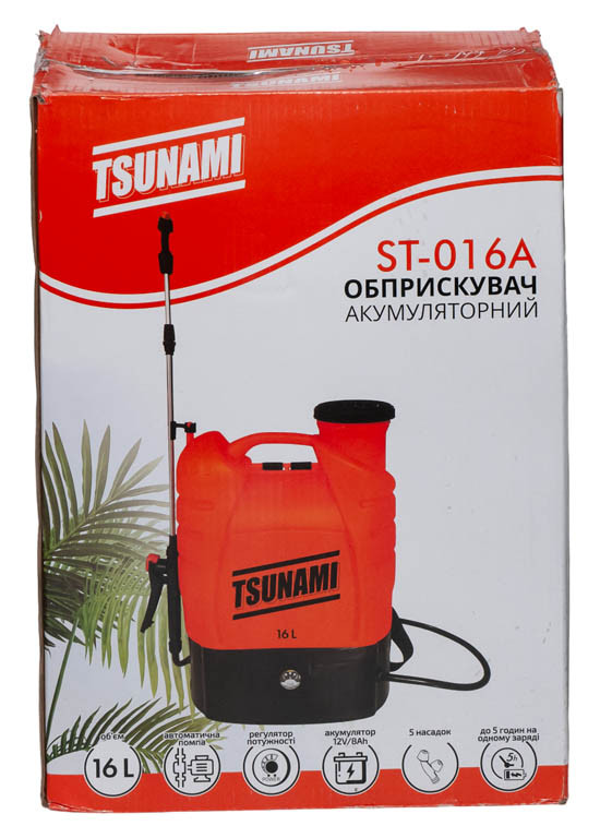 Обприскувач акумуляторний Tsunami ST 016A 16 л