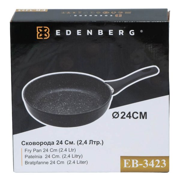 EB-3423 Сковорода 24 см. Мармурове покриття