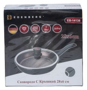 EB-14138 Глибока Сковорода З Кришкою 28x6 см. Литою Алюміній