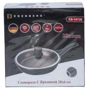 EB-14138 Глибока Сковорода З Кришкою 28x6 см. Литою Алюміній