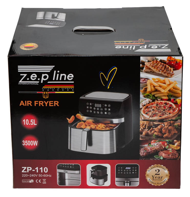 Аерофритюрниця Zepline ZP-110 3500Вт. Фритюрниця багатофункціональна на 10,5л.