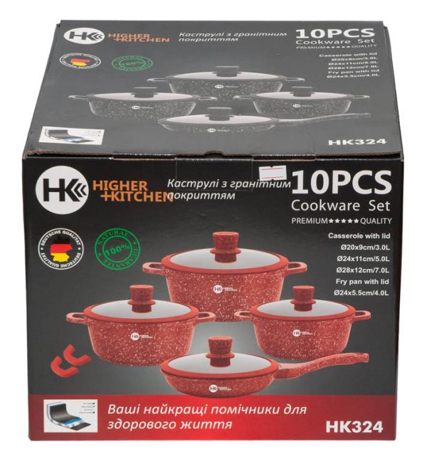 Набір посуду Higher Kitchen HK-324 10 предметів
