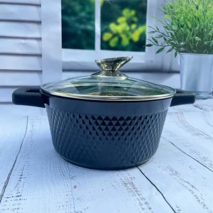 Каструля Benson BN-393 з кришкою 6.4 л з антипригарним покриттям - Зображення 1