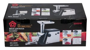 М'ясорубка DOMOTEC MS-2020B/S (3000Вт, томати, терки/шатківниці)
