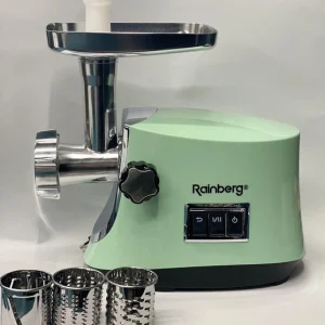 М'ясорубка електрична Rainberg 3800W з насадками та реверсом RB-2272 - Зображення 1